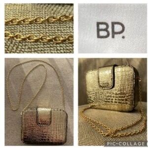 BP Nordstrom Gold Textured Women's Bag